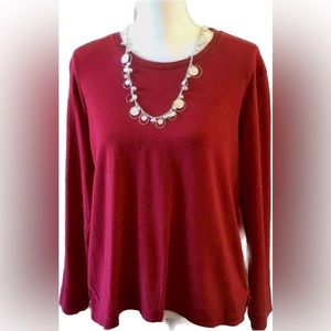 Attractive Red Long Sleeve Tee